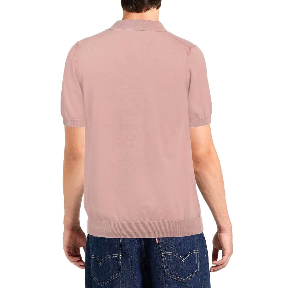 Polo en coton rose Alpha Studio