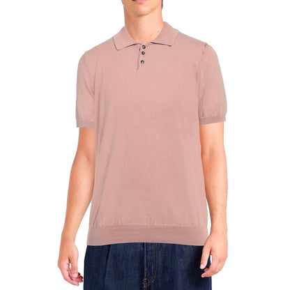 Polo en coton rose Alpha Studio