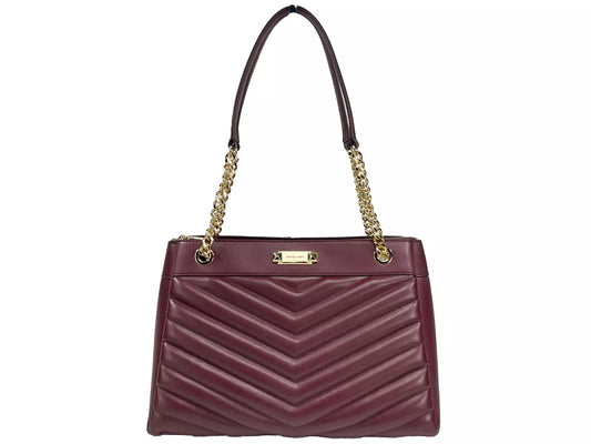Sac à bandoulière à chaîne Michael Kors Whitney de taille moyenne, couleur sang de bœuf