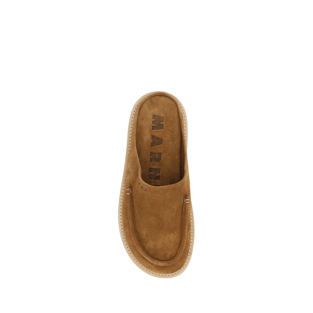 Mules en daim Marni