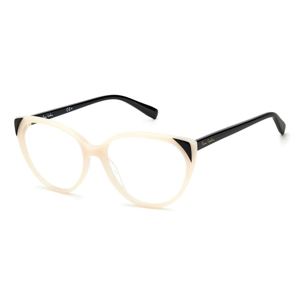 Pierre Cardin Black And White Acetate Frames by Pierre Cardin