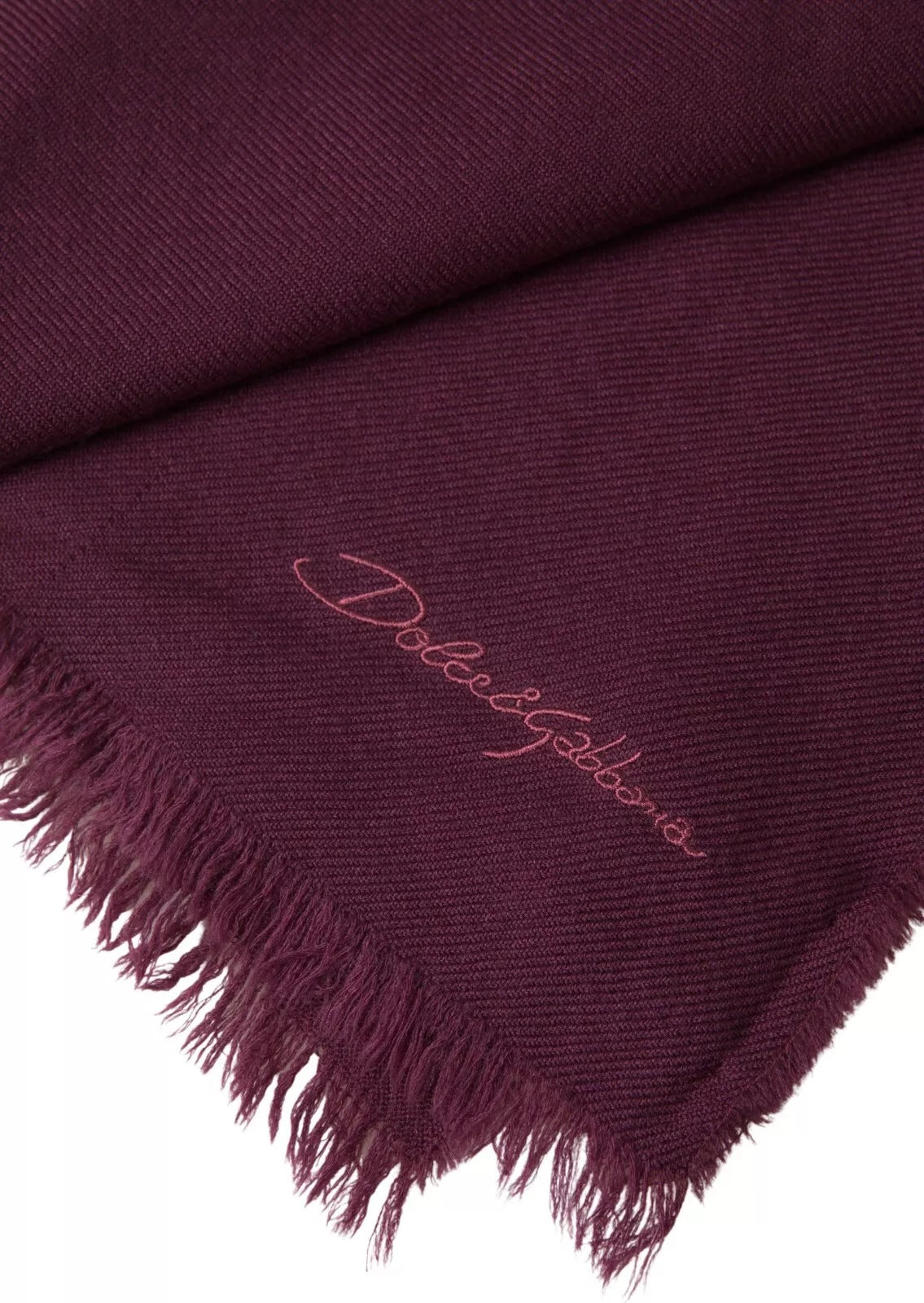 Dolce & Gabbana Purple Cashmere Knit Wrap Shawl Scarf by Dolce & Gabbana