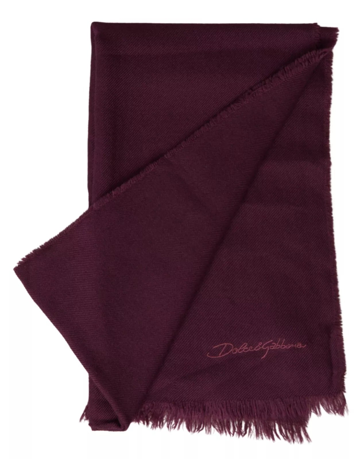 Dolce & Gabbana Purple Cashmere Knit Wrap Shawl Scarf by Dolce & Gabbana