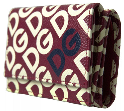 Portefeuille à rabat en cuir Dolce &amp; Gabbana multicolore DG Logo Mania