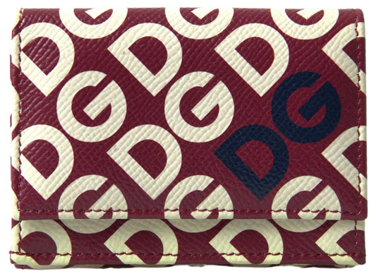 Portefeuille à rabat en cuir Dolce &amp; Gabbana multicolore DG Logo Mania