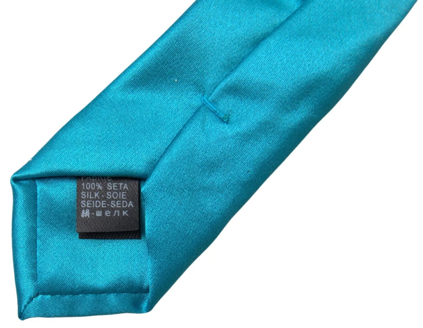 Cravate large pour homme Dolce &amp; Gabbana bleu clair 100 % soie