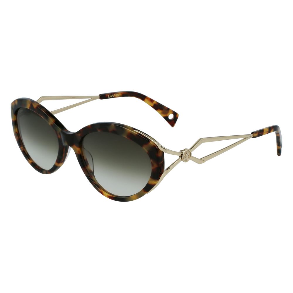 Lanvin Brown Acetate Sunglasses by Lanvin