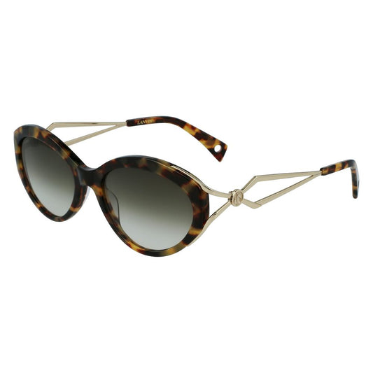 Lanvin Brown Acetate Sunglasses by Lanvin