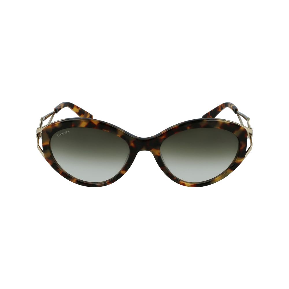 Lanvin Brown Acetate Sunglasses by Lanvin