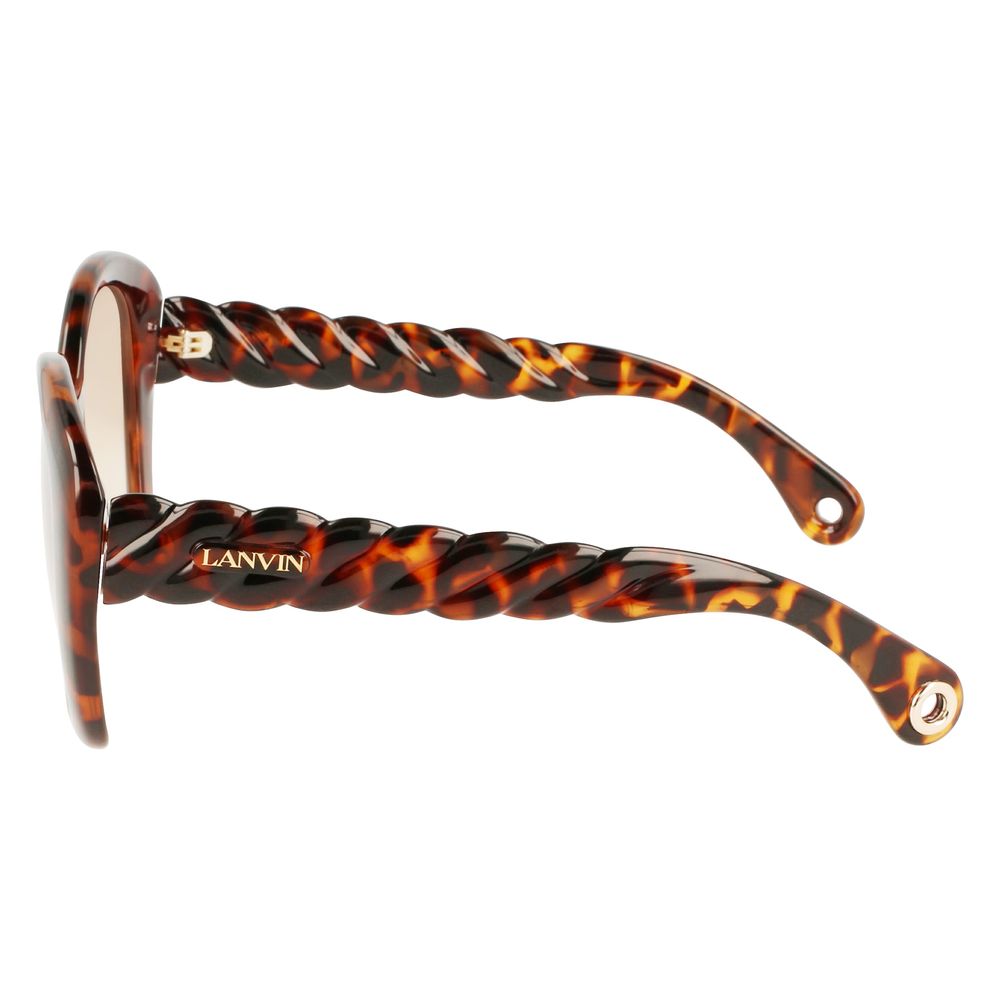 Lanvin Brown Bio Injected Sunglasses by Lanvin