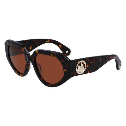 Lanvin Brown Acetate Sunglasses by Lanvin