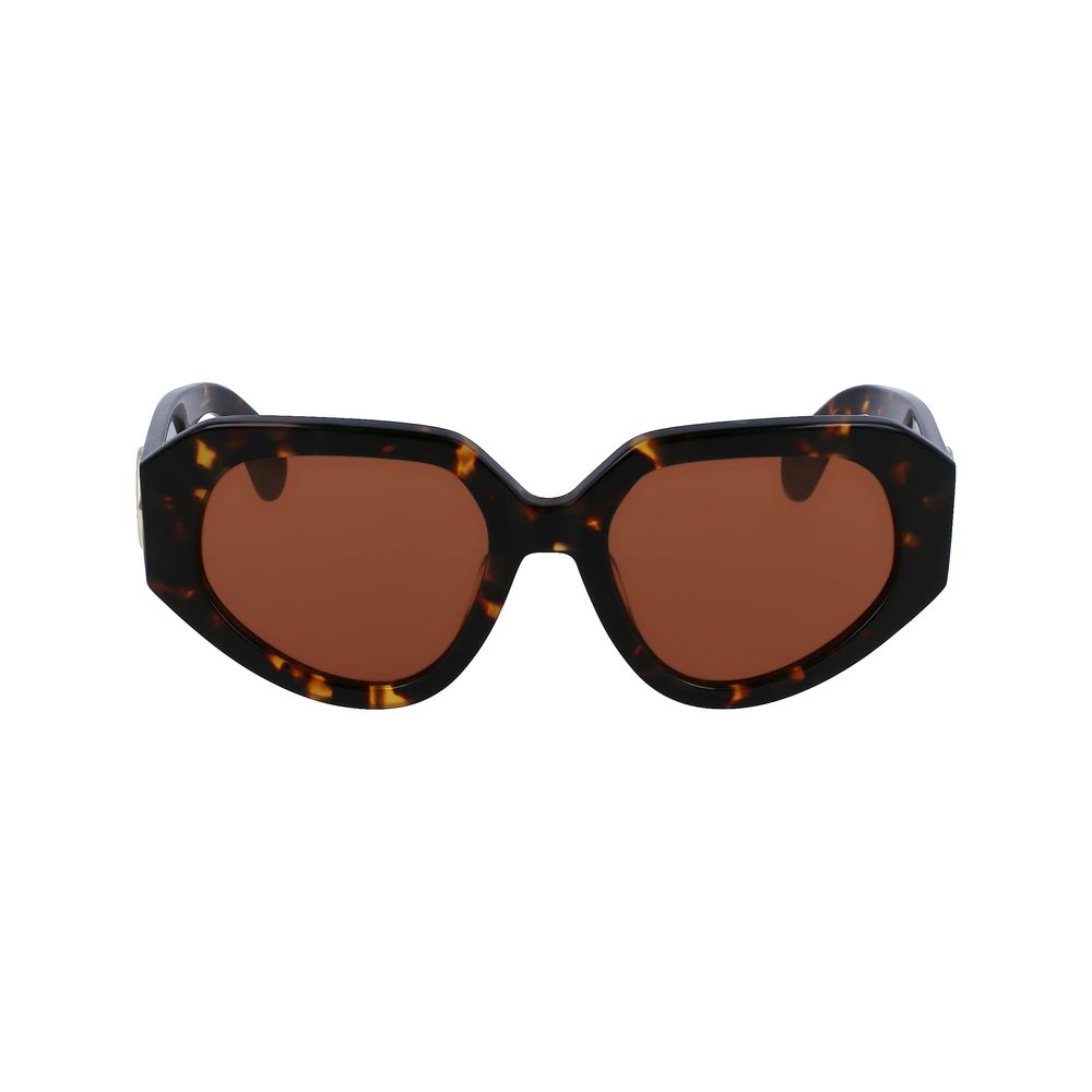 Lanvin Brown Acetate Sunglasses by Lanvin