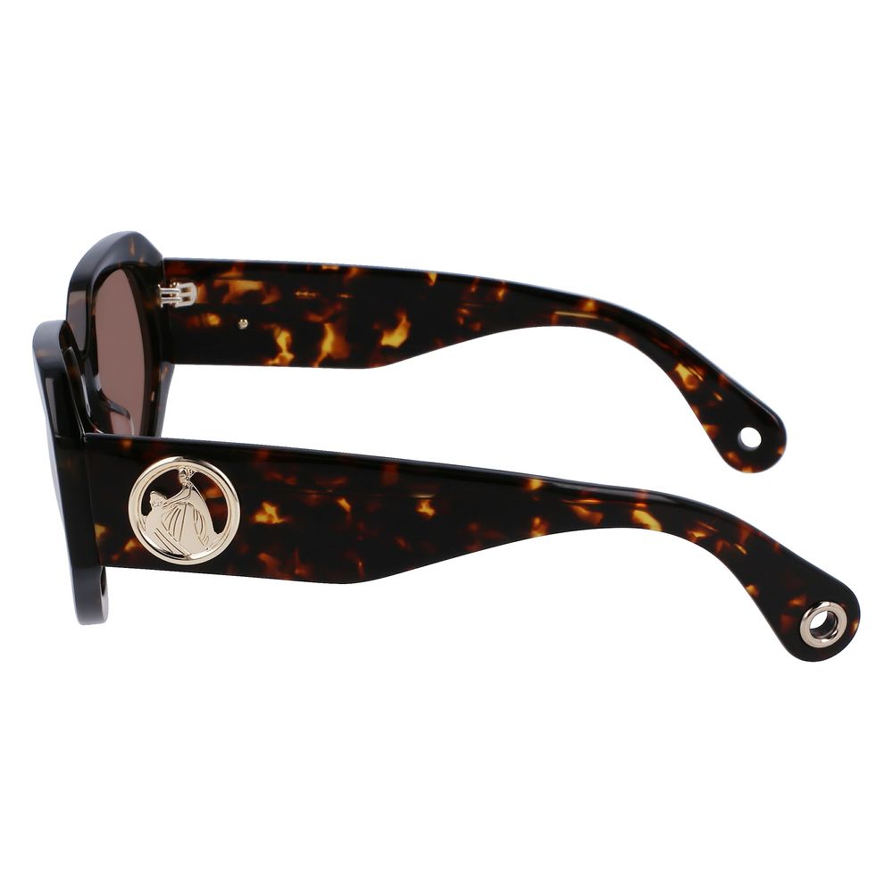 Lanvin Brown Acetate Sunglasses by Lanvin