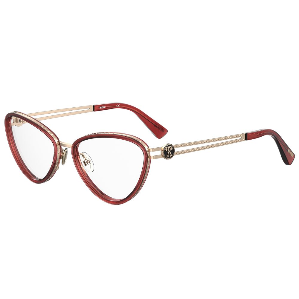 Moschino Burgundy Metal Frames by Moschino