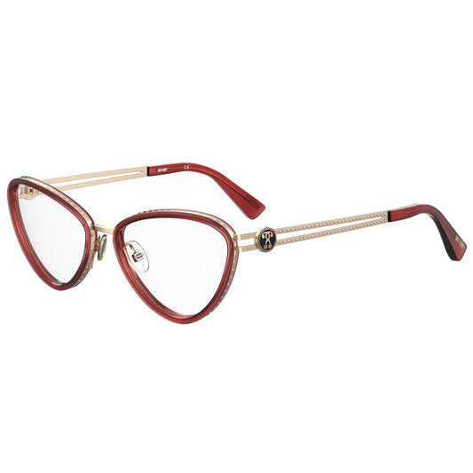 Moschino Burgundy Metal Frames by Moschino