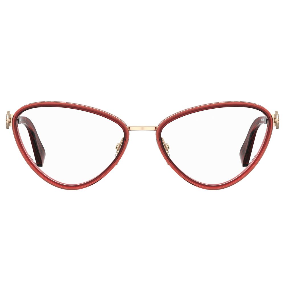 Moschino Burgundy Metal Frames by Moschino
