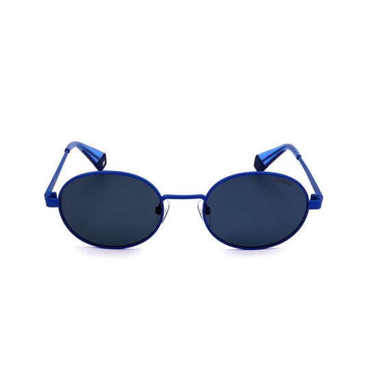 Lunettes de soleil Polaroid en métal bleu