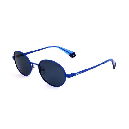 Lunettes de soleil Polaroid en métal bleu