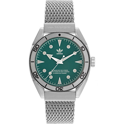 Montre Adidas en acier inoxydable gris