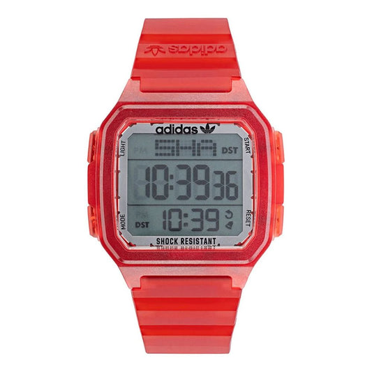 Montre Adidas en résine rouge
