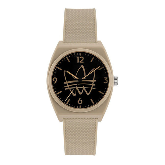 Montre Adidas en silicone marron