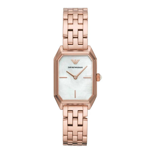 Montre Armani en acier inoxydable or rose