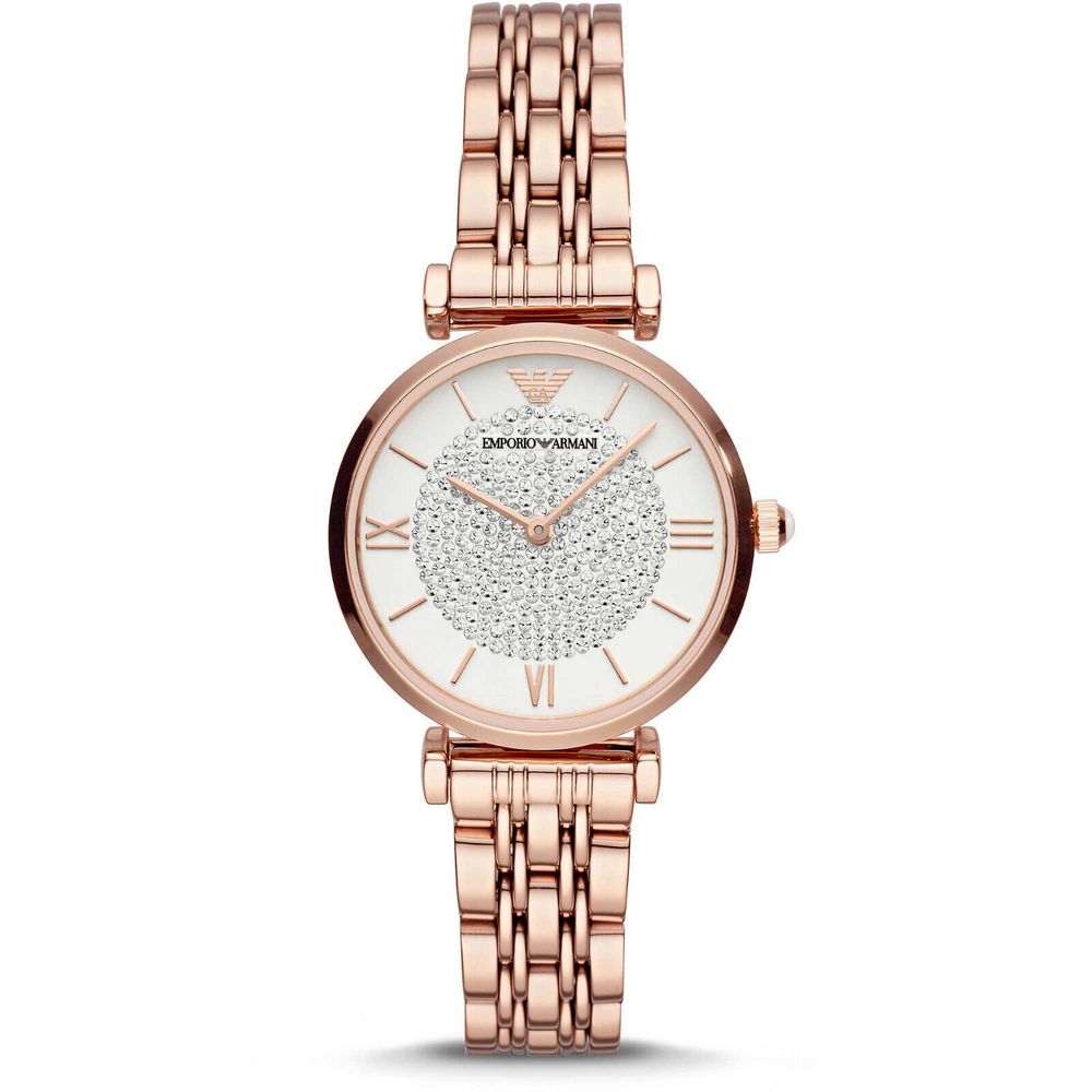 Montre Armani en acier inoxydable doré