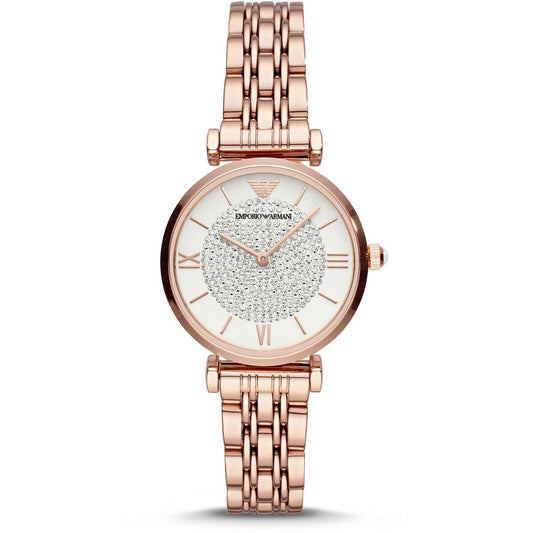 Montre Armani en acier inoxydable doré