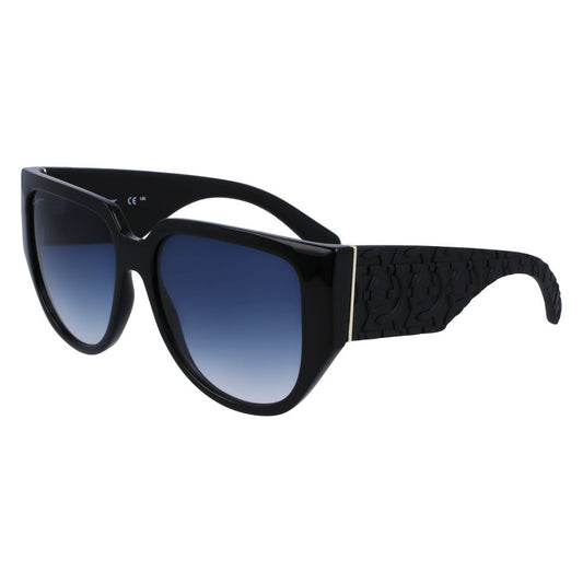 Ferragamo Black Bio Injected Sunglasses by Ferragamo