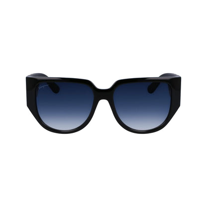 Ferragamo Black Bio Injected Sunglasses by Ferragamo