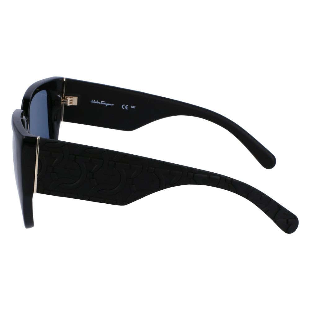 Ferragamo Black Bio Injected Sunglasses by Ferragamo