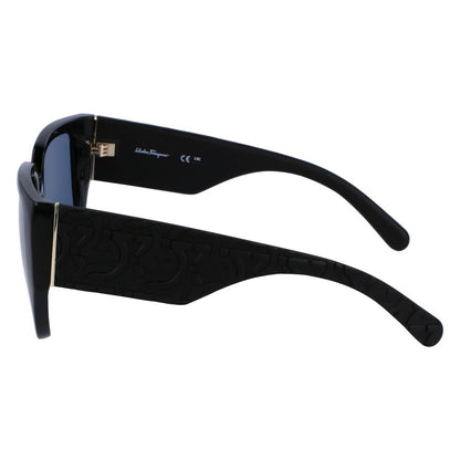Ferragamo Black Bio Injected Sunglasses by Ferragamo