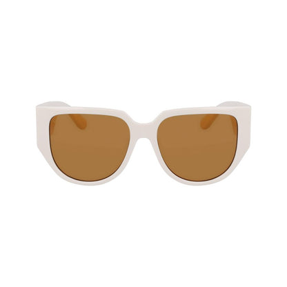 Ferragamo White Bio Injected Sunglasses by Ferragamo