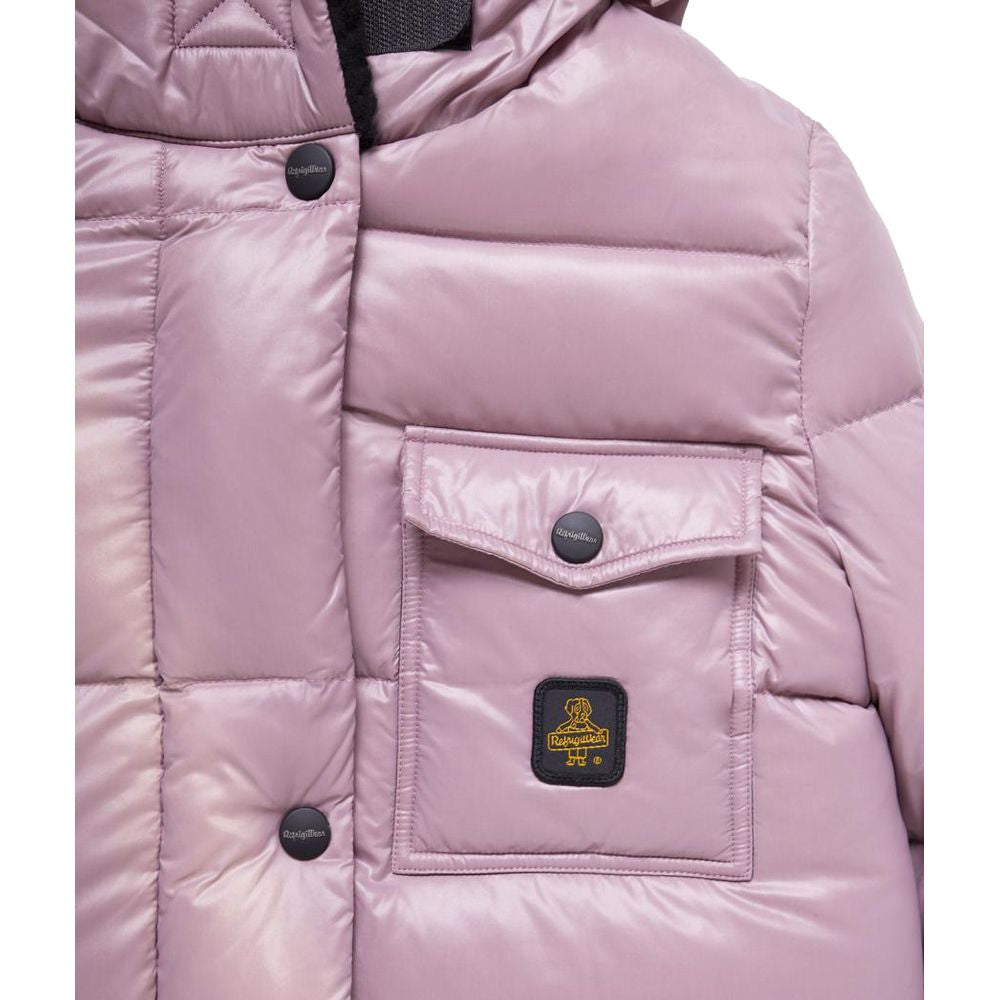 Refrigiwear Pink Nylon Jackets &amp; Coat