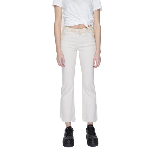 Jean bootcut en coton beige Vero Moda
