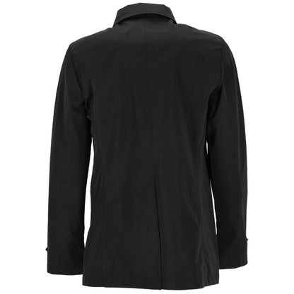 Yes Zee Black Polyester Jacket by Yes Zee