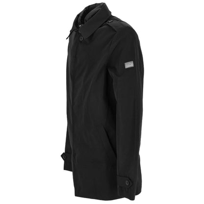 Yes Zee Black Polyester Jacket by Yes Zee