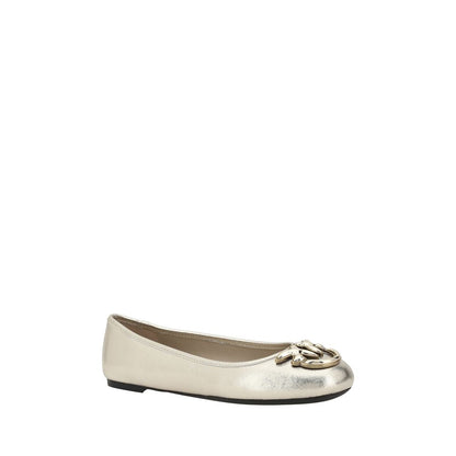 Gioia Ballerinas by Pinko Metallic Finish Flat Shoes