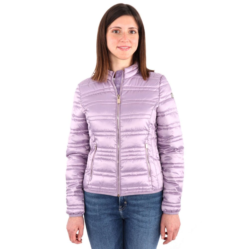 Yes Zee Purple Polyester Jackets &amp; Coat