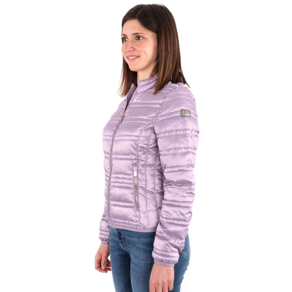 Yes Zee Purple Polyester Jackets &amp; Coat