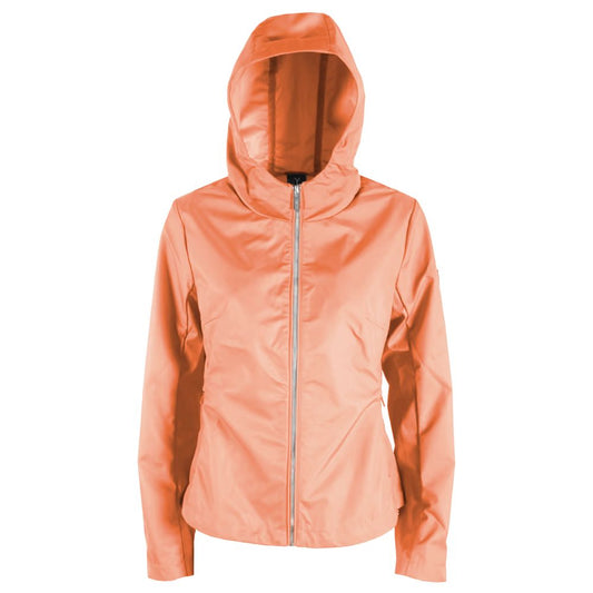 Yes Zee Orange Polyester Jackets &amp; Coat