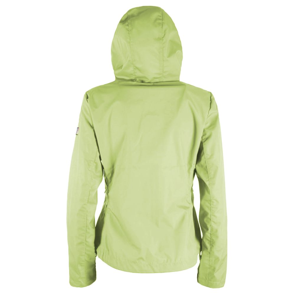 Yes Zee Green Polyester Jackets &amp; Coat