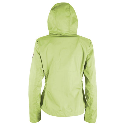 Yes Zee Green Polyester Jackets &amp; Coat