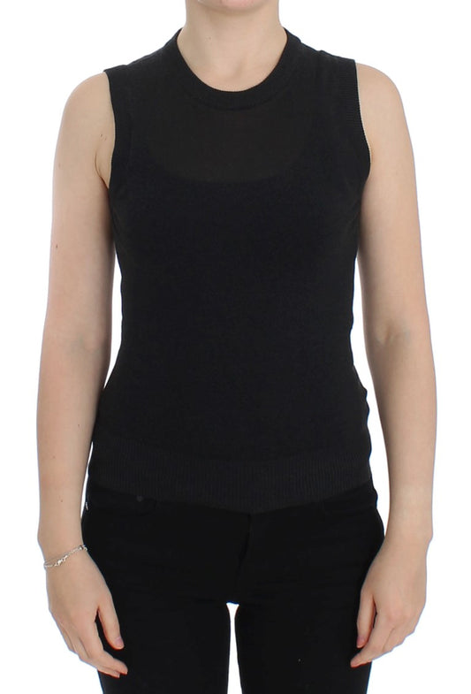 Dolce &amp; Gabbana - Cardigan élégant sans manches noir