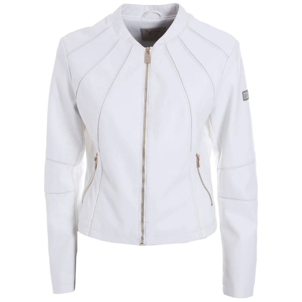 Yes Zee White Polyethylene Jackets &amp; Coat