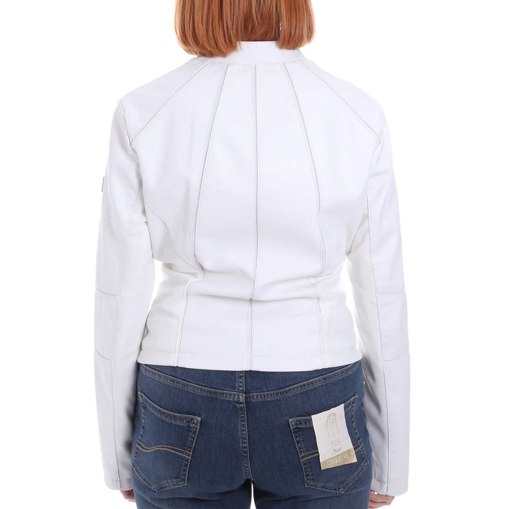 Yes Zee White Polyethylene Jackets &amp; Coat