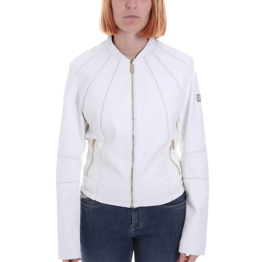 Yes Zee White Polyethylene Jackets &amp; Coat