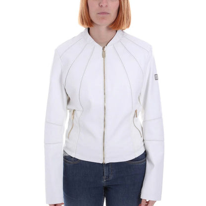 Yes Zee White Polyethylene Jackets &amp; Coat
