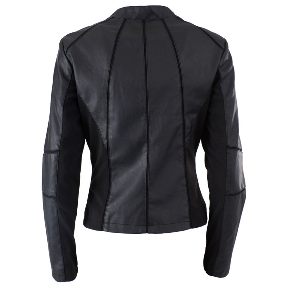 Yes Zee Black Polyethylene Jackets &amp; Coat