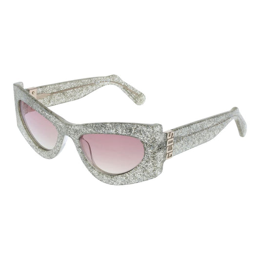 Lunettes de soleil unisexes argentées GCDS